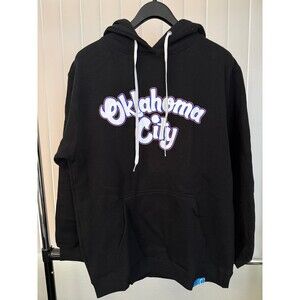 NWT Men’s OKC Thunder Script Black Cookies Pullover Hoodie Size Small